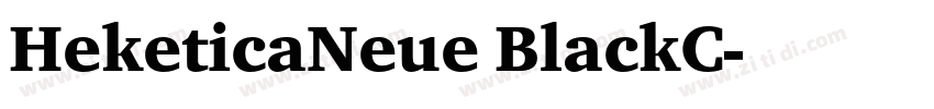 HeketicaNeue BlackC字体转换